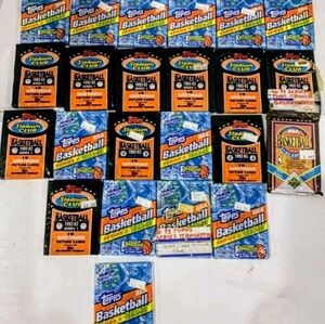23 NBA Sealed packs lot- 92-93 Topps Basketball And Topps Stadium Club, 91-92 UD